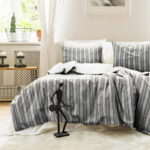 Постільна білизна Saheser Stonewashed Ranforce 200 х 220 см Nadia Antrasit