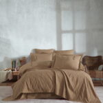 Постільна білизна Saheser Stonewashed 200 х 220 см Noris Mustard