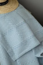 Постільна білизна з пледом Issimo Home Ranforse Summerpunch Blue Євро - Зображення 2