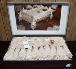 Велюрова скатертина з ранером Selin Azra Set 160×300+12 серветок - Зображення 5