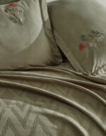 Постільна білизна Saheser Stonewashed 200 х 220 см Noris Haki — изображение 2