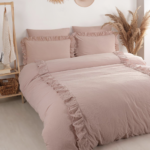 Постільна білизна з вареної бавовни Istanbul Home Collection євро 200х220 см Romantica Rose