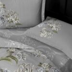 Постільна білизна TAC Satin Elodie Gri Євро — изображение 3