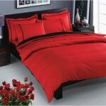 Постільна білизна TAC Delux Satin Prestige Red Євро купити в Україні