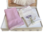 Постільна білизна з вишивкою Maison D`or Lavender 200x220 см, Pudra — изображение 4
