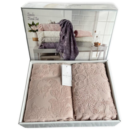 Набір рушників Maison D'or Sanda Jacquard Rose