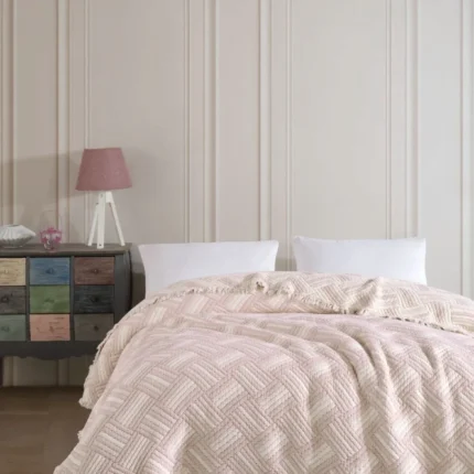 Муслінове покривало Moss Marielle Muslin 230 x 250 см. Pudra