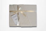 Постільна білизна Charlotte Stripe Satin 200х220 см, простирадло на резинці 180х200+30 см Stone - Зображення 3