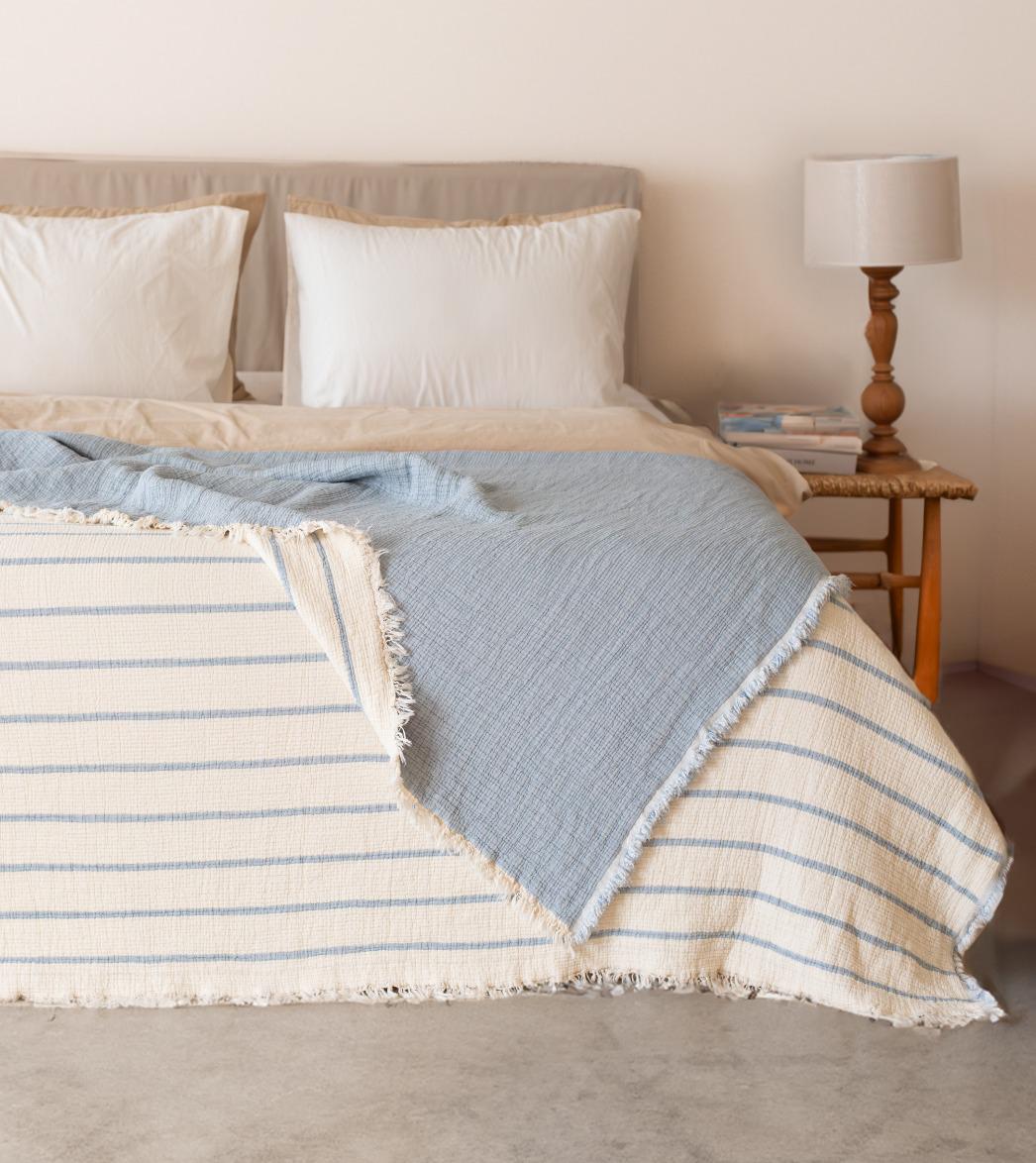 Муслінове покривало Moss Exclusive Muslin 170 х 230 см. Mavi Муслінове покривало Moss Exclusive Muslin 170 х 230 см. Mavi