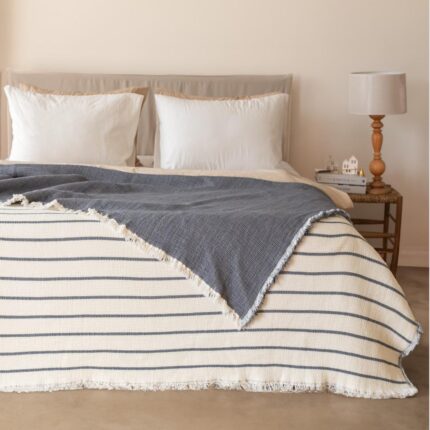 Муслінове покривало Moss Exclusive Muslin 170 х 230 см. Lacivert