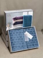 Набір рушників Maison D'or Gabrielle Blue махрові, 2шт — изображение 3