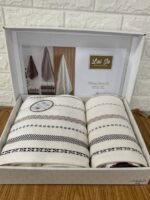 Набір махрових рушників Luisa Premium Set V4 2шт Krem