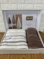 Набір махрових рушників Luisa Premium Set V4 2шт K.Kahve