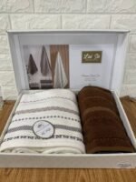 Набір махрових рушників Luisa Premium Set V4 2шт Kahve