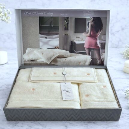 Набір рушників Maison D'or Soft Hearts Ecru