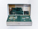 Комплект постільної білизни з вишивкою Maribor Exclusive Satin 200х220 см Impero Yesil - Зображення 5