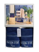Набір рушників Maison D'or Paris Navy White купити