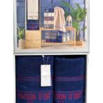 Набір рушників Maison D'or Paris Navy Red купити