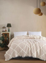 Муслінове покривало Moss Ivory Muslin 230 x 250 см. Bej