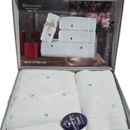 Набір рушників Cestepe Micro Cotton Love 2шт Blue