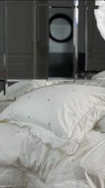 Постільна білизна з вишивкою Maison D`or Les Coeurs 200x220 см, Turquoise — изображение 3