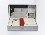 Комплект постільної білизни з вишивкою Maribor Exclusive Satin 200х220 см Poem Kiremit - Зображення 5