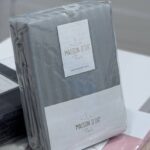 Простирадло сатинове з наволочками Maison D`or 240x260см Grey