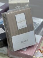Простирадло сатинове з наволочками Maison D`or 240x260см Beige