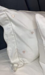Постільна білизна з вишивкою Maison D`or Les Coeurs 200x220 см, Rose — изображение 7