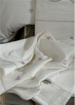 Постільна білизна з вишивкою Maison D`or Les Coeurs 200x220 см, Rose — изображение 4