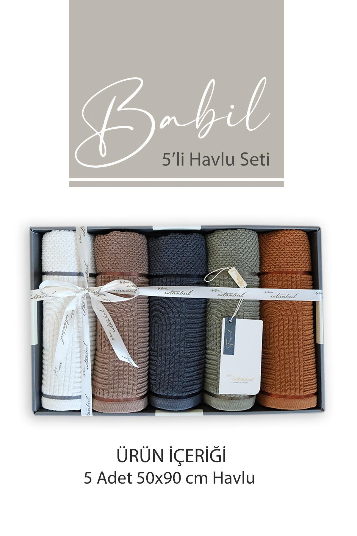 Набір рушників для обличчя Istanbul Babil 50x90 Набір рушників для обличчя Istanbul Babil 50x90