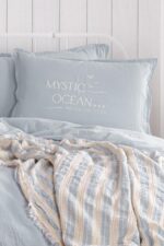Постільна білизна з пледом Istanbul Mystic Ocean Aqua Євро - Зображення 2