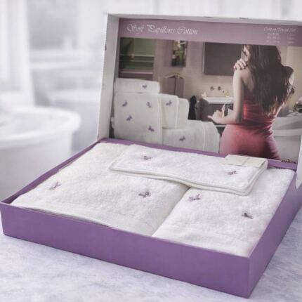 Набір рушників Maison D'or Reve De Papillon White Lilac