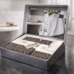 Набір рушників Maison D'or Queen Ecru-Brown купити