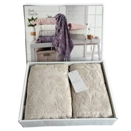 Набір рушників Maison D'or Sanda Jacquard Bej
