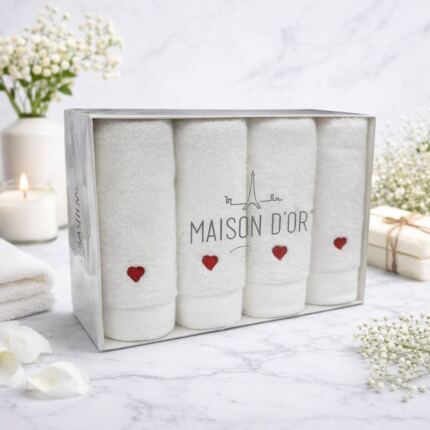 Набір рушників Maison D'or Love Red махрові 30х50 см