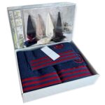 Набір рушників Maison D'or Delon Navy-Red
