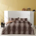 Полуторний комплект постільної білизни TAC Saten Leopard Купити.