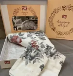 Полуторний комплект постільної білизни TAC Saten Zaira gri — изображение 3