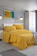 Постільна білизна Sikel Stonewashed Ranforse Soho Firfirli 200 х 220 см Sari купити.