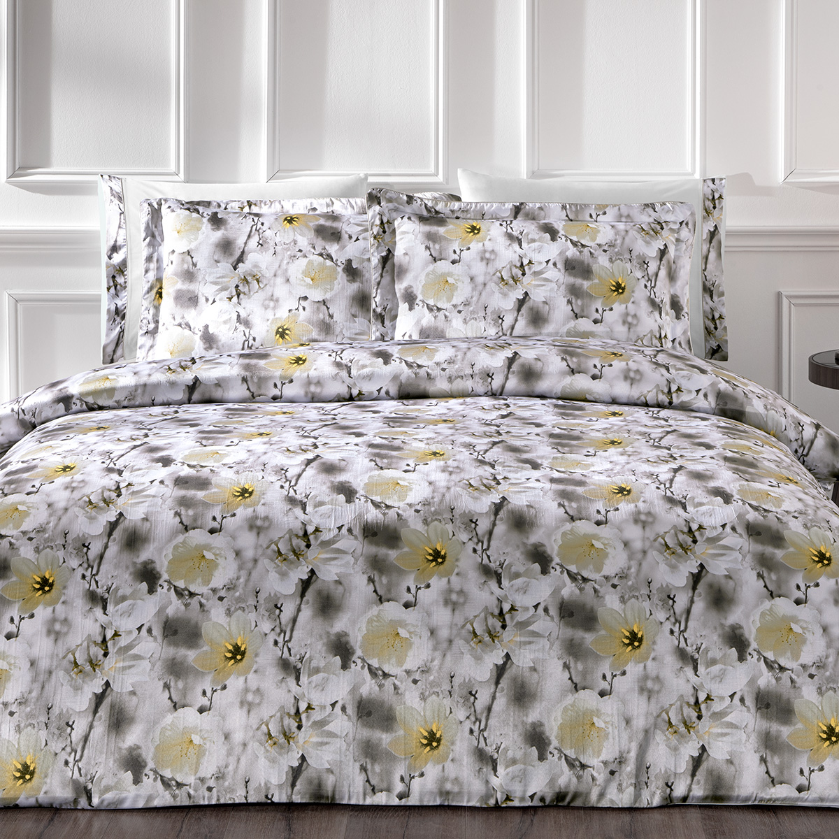 Комплект постільної білизни Tivolyo Home Dreamy Gri люкс сатин жатий шовк євро Комплект постільної білизни Tivolyo Home Dreamy gri люкс сатин жатий шовк євро купити.