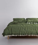 Постільна білизна Limasso Stonewashed Dora Capulet Olive Євро - Зображення 2