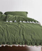 Постільна білизна Limasso Stonewashed Dora Capulet Olive Євро - Зображення 4