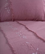 Постільна білизна Limasso Stonewashed 200 х 220 см Lucyna Old Rose - Зображення 3