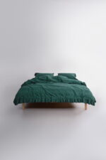 Постільна білизна Limasso Stonewashed Sicilia Dark Green Євро купити в Україні.