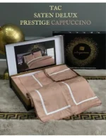 Постільна білизна TAC DELUX Saten Prestige cappucino Євро - Зображення 2