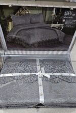 Покривало жакардове з наволочками KC Home Alara Aden 260x260 см Gri - Зображення 10