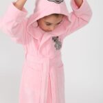 Халат для дівчинки з вушками Nusa 33039 рожевий купити.