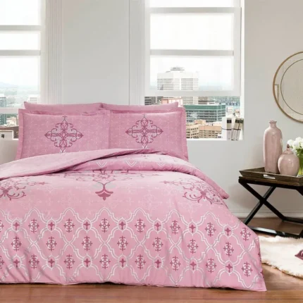 Постільна білизна TAC DELUX Saten Mayen Pudra Євро купити в Україні.