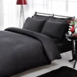 Двоспальний King Size комплект TAC Premium Basic Black Сатин-Stripe купити в Україні.